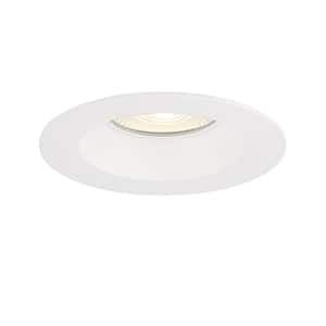 Midway 6 in. Round 2700K-5000K Selectable CCT Remodel Fixed Downlight Integrated LED Recessed Light Kit in White