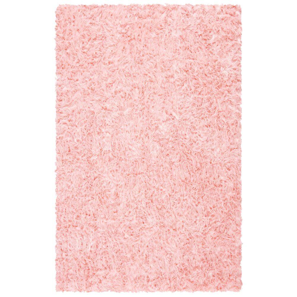 Skin Color Rug SAFAVIEH Faux Sheep Skin Pink 5 ft. x 8 ft. Gradient Solid Color Area ...