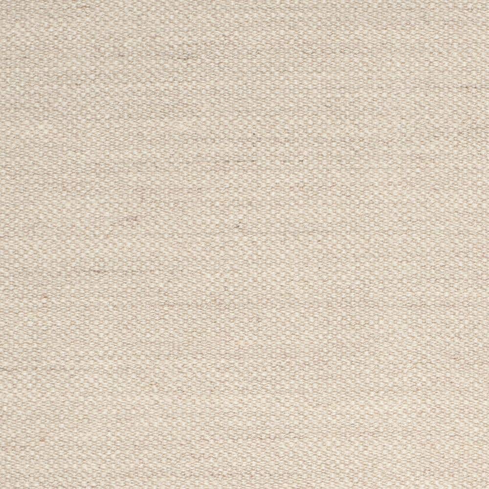 Handwoven Beige Natural Fiber 9' x 12' Rectangular Area Rug