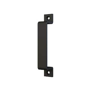 6-7/16 in. Black Powder Coated Pull for Sliding Rolling Barn Wood Doors (2-Pack)