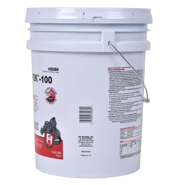 Oatey Cryo-Tek 5 gal. Non-Toxic Corrosion-Resistant Antifreeze 35284 - The Home  Depot