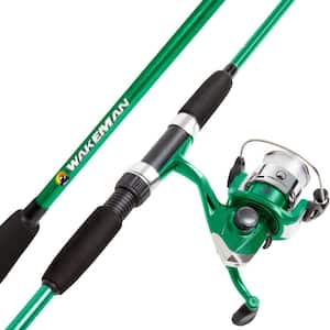 Swarm Series Spinning Rod and Reel Combo in Green Metallic