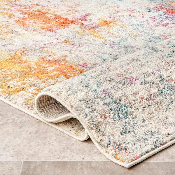 Cezanne Modern Multi 3 ft. x 8 ft. Runner Rug