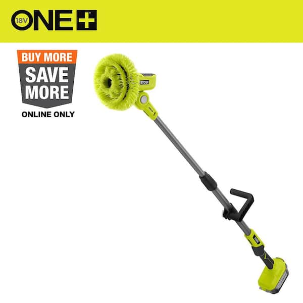 スペースリフト　RYOBI RYOBI ONE+ 18V Cordless Telescoping Power Scrubber Kit with 2.0 Ah