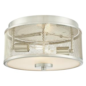 Morrison 2-Light Brushed Nickel Flush Mount