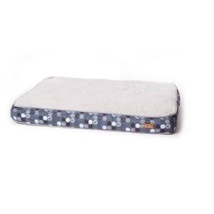 27 in. x 36 in. x 4 in. Small Gray/Paw Print Superior Orthopedic Bed