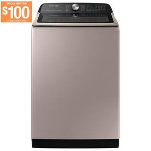 5.2 cu. ft. Smart High-Efficiency Top Load Washer with Impeller and Super Speed in Champagne, ENERGY STAR