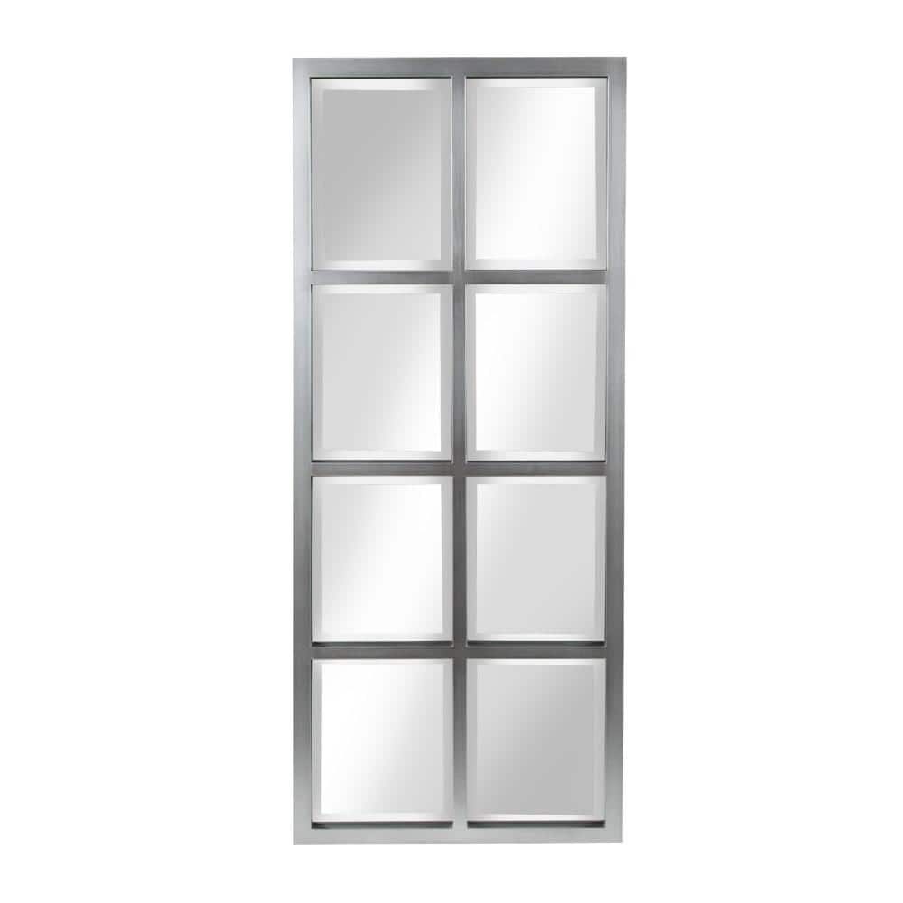 46" Full Length Silver Rectangular Wall Mirror