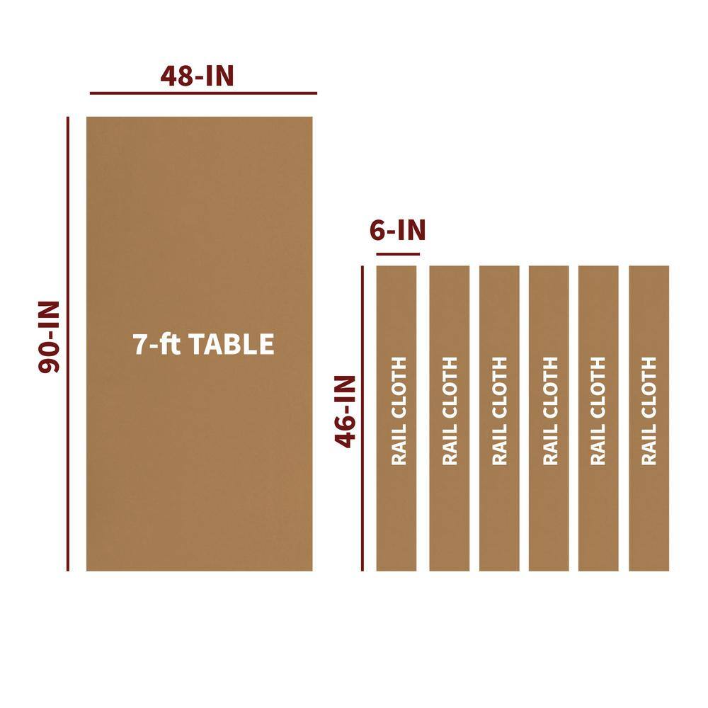 Camel Wool and Nylon 90'' Classic Pool Table Felt