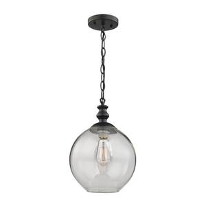Casamotion 17 in. H and 11 in. W 1-Light Black Wavy Hammered Hand Blown  Glass Pendant with Green Glass Shade 9439440017 - The Home Depot