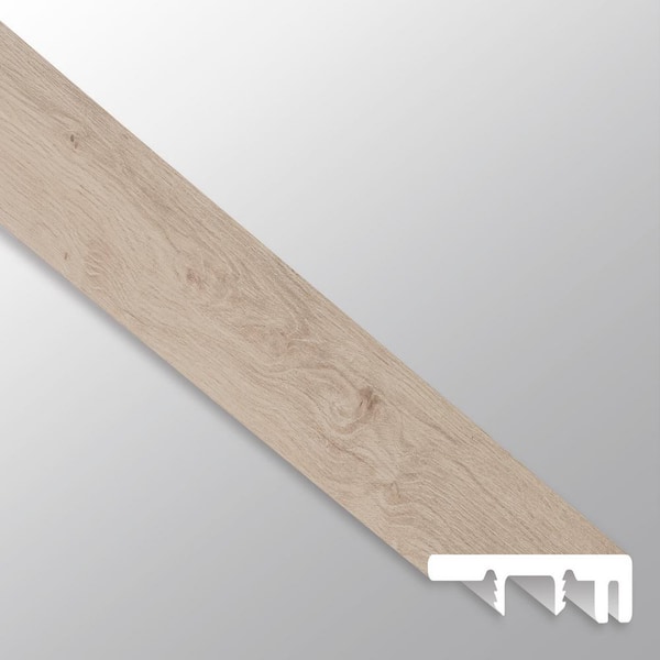 A&A Surfaces Sandstone Cove 1/4 in. T x 1.5 in. W x 94 in. L Luxury Vinyl End Cap Molding