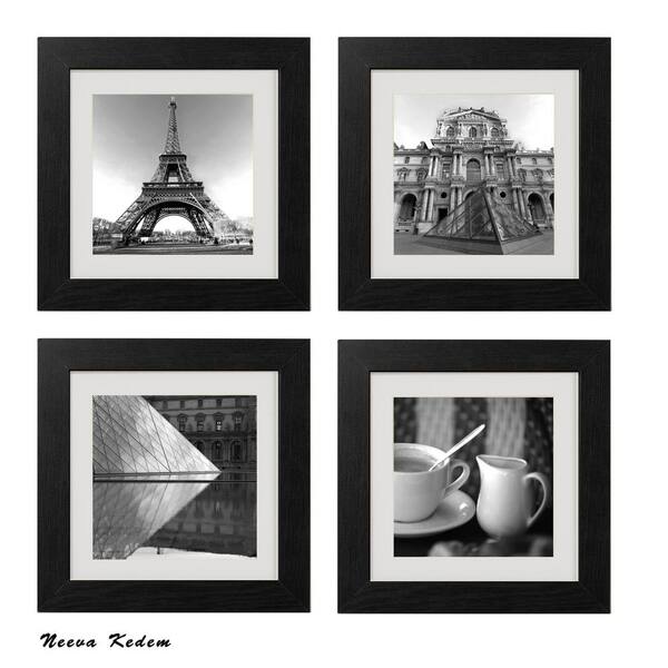 Imagine Letters Four 10 in. x 10 in. "Paris Magic" by Neeva Kedem Framed Printed Wall Art
