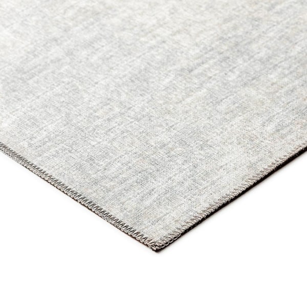 Rylee Grey 1 ft. 8 in. x 2 ft. 6 in. Geometric Indoor/Outdoor Area Rug