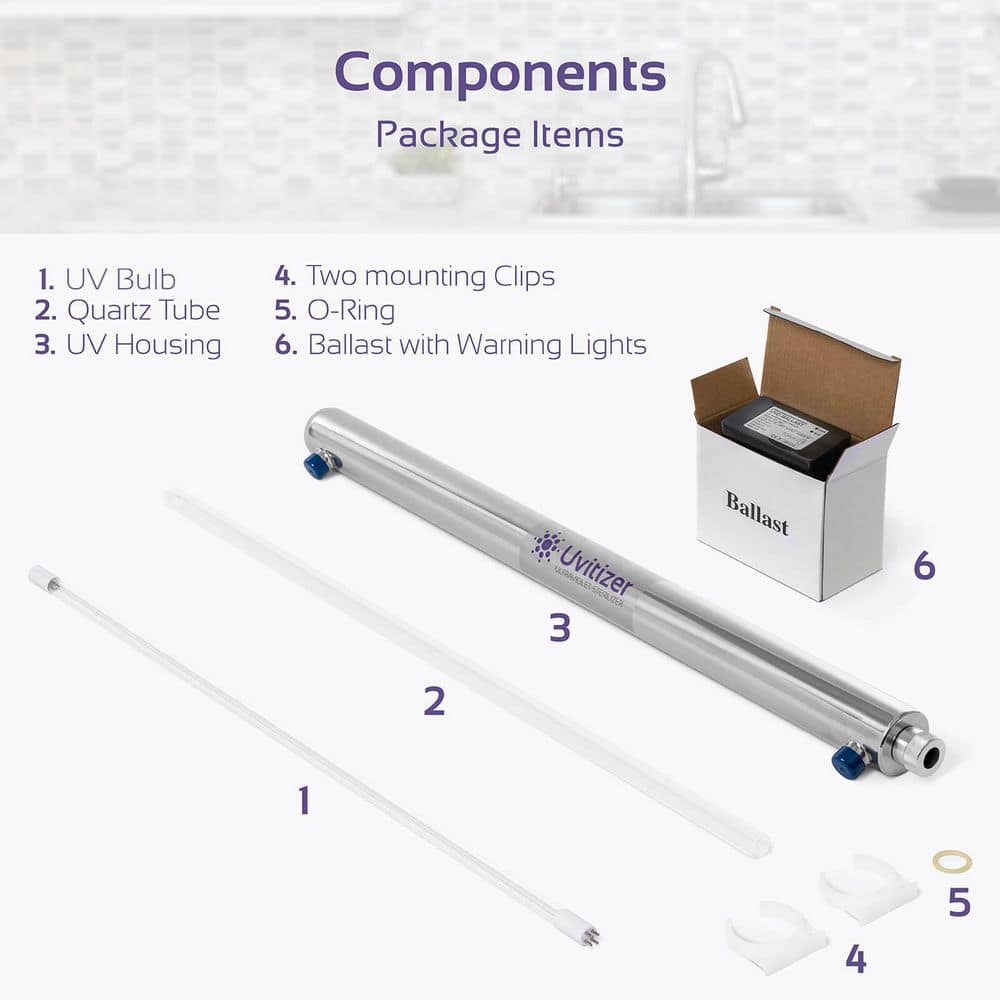 Uvitizer Ultraviolet UV Light Bulb Whole House Water Filter System
