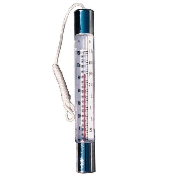 Poolmaster Basic Chrome Brass Thermometer