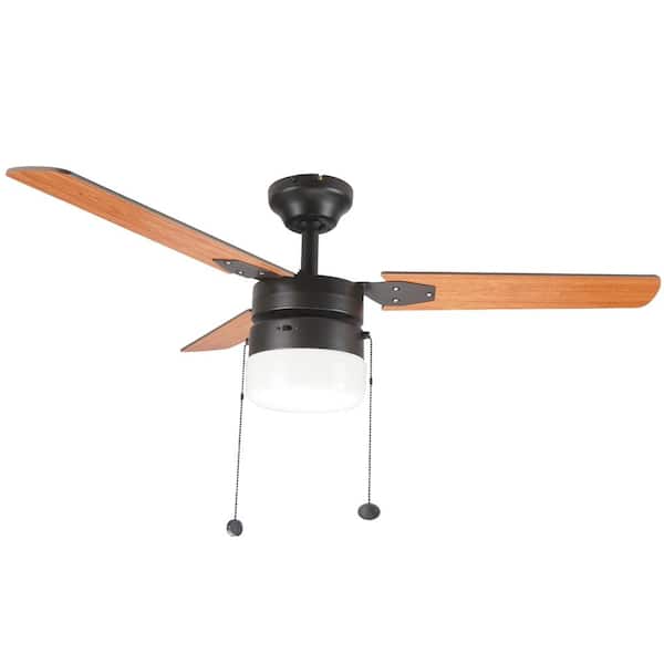 Montgomery 42 in LED Indoor Oil Rubbed Bronze Ceiling Fan with Light Kit 