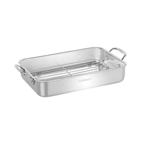 Chef's Classic 14 in. Lasagna Pan with Stainless Roasting Rack