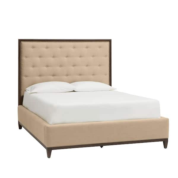 Home Decorators Collection Bonterra Chocolate Queen Bed 62 2 In W X 60 H Hd 002 Qbd Ch - Home Decorators Collection Upholstered Bed