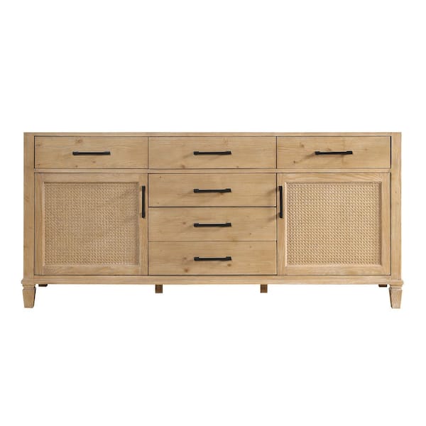 Altair Solana 71.2 in. W x 21.6 in. D x 33.1 in. H Bath Vanity Cabinet without Top in in Weathered Fir