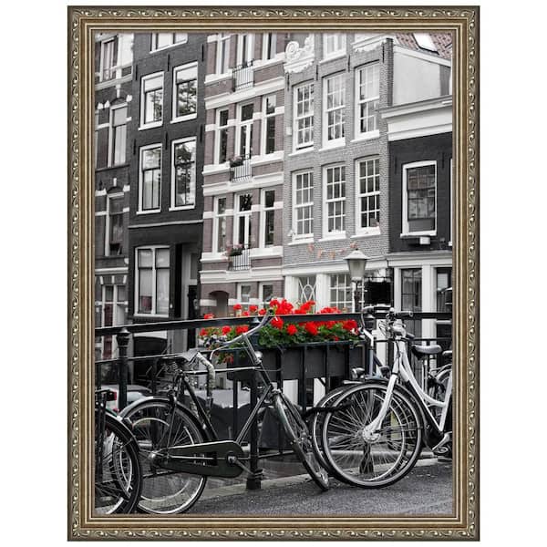 Amanti Art Parisian Silver Wood Picture Frame Opening Size 18 x 24 in.