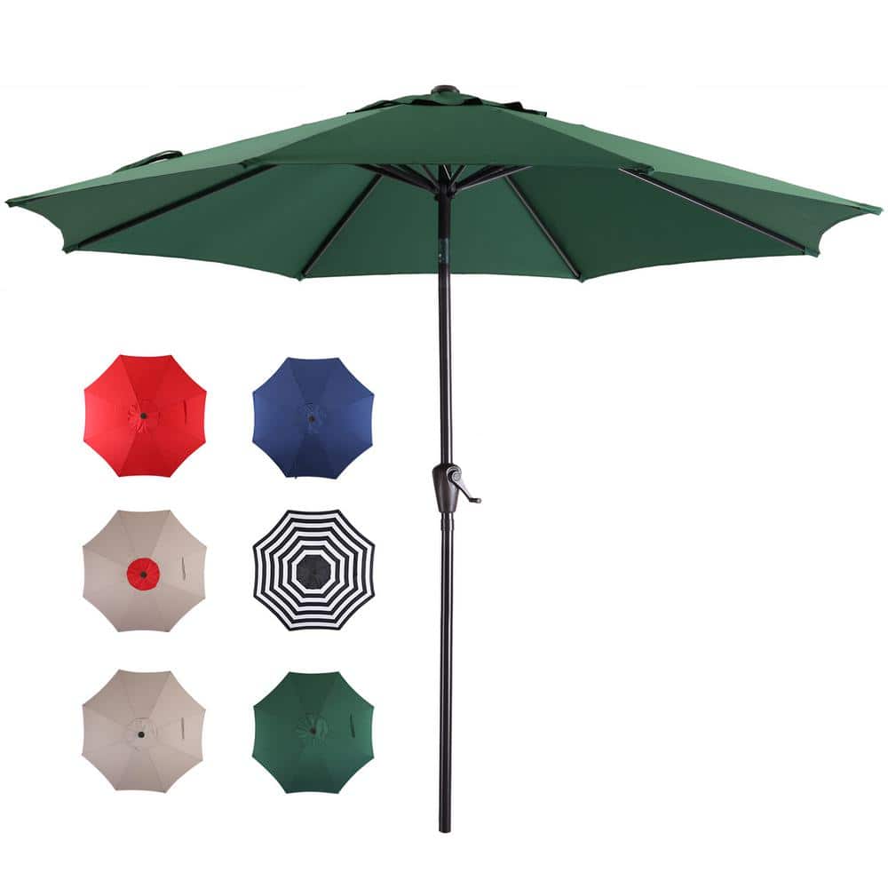 Siavonce 9 ft. Patio Umbrella Outdoor Table Umbrella with