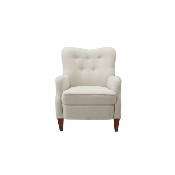 Jennifer Taylor Loretta Upholstered Sky Neutral Arm Chair
