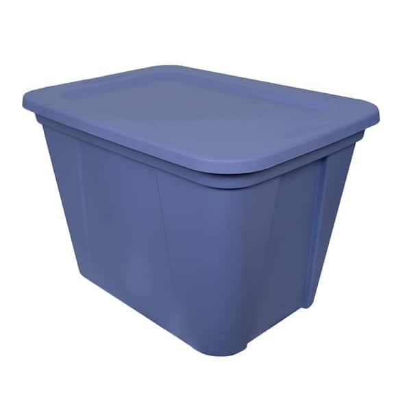 HDX 20 Gal. Storage Tote in Bluebell