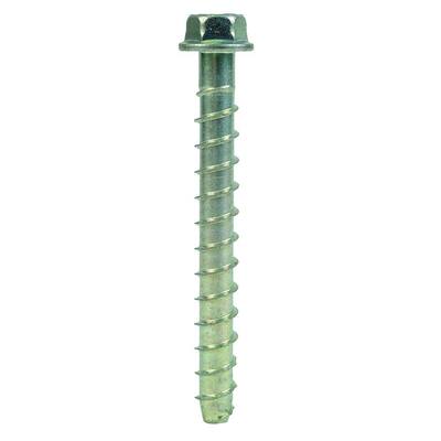 Simpson Strong Tie TTN218234PFC8 Titen 3/16 x 2-3/4 Phillips Flat Head Concrete and Masonry Screw 8 per clamshell 