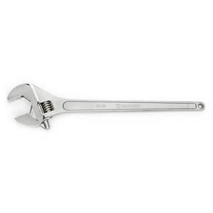 24 in. Chrome Adjustable Wrench