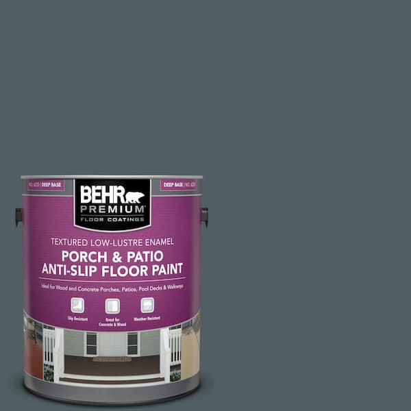 BEHR PREMIUM 1 gal. #740F-6 Marine Magic Textured Low-Lustre Enamel Interior/Exterior Porch and Patio Anti-Slip Floor Paint