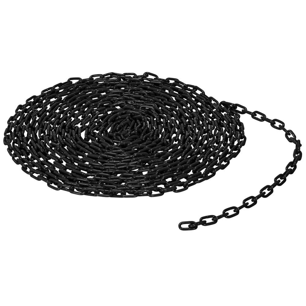 Vestil 3/16 in. Thickness Black Steel Bollard Safety Chain Per Foot