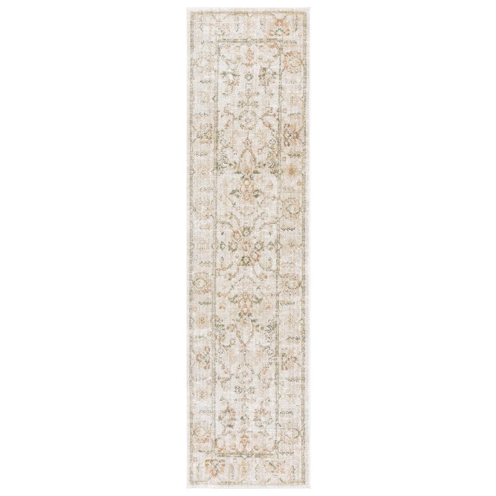 Hazel 2 ft. x 8 ft. Ivory/Beige Distressed Floral Runner Rug price history on PriceWatchPro