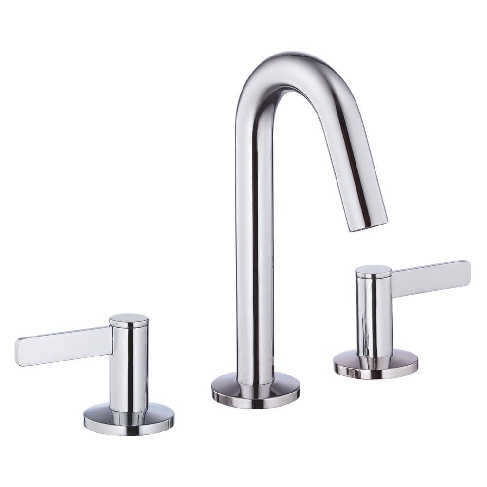 Amalfi Chrome Dual-Handle Widespread Bathroom Faucet