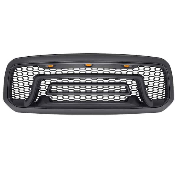 AMERICAN MODIFIED Rebel Grille with Amber Lights for 2013-2018 Dodge Ram 1500