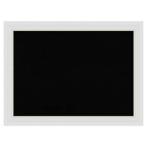 Flair Soft White Narrow Framed Black Corkboard 32 in. x 24 in. Bulletine Board Memo Board