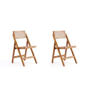 Pullman Nature Cane Folding Dining Side Chair (Set of 2)