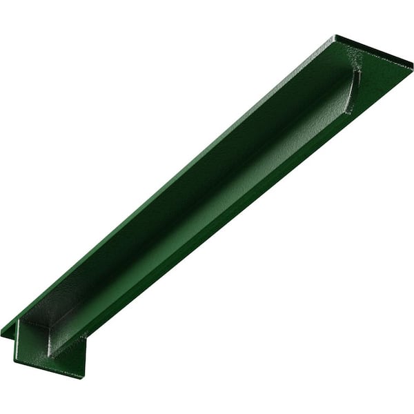 Ekena Millwork 3 in. x 2 in. x 24 in. Steel Hammered Deep Green Heaton Bracket