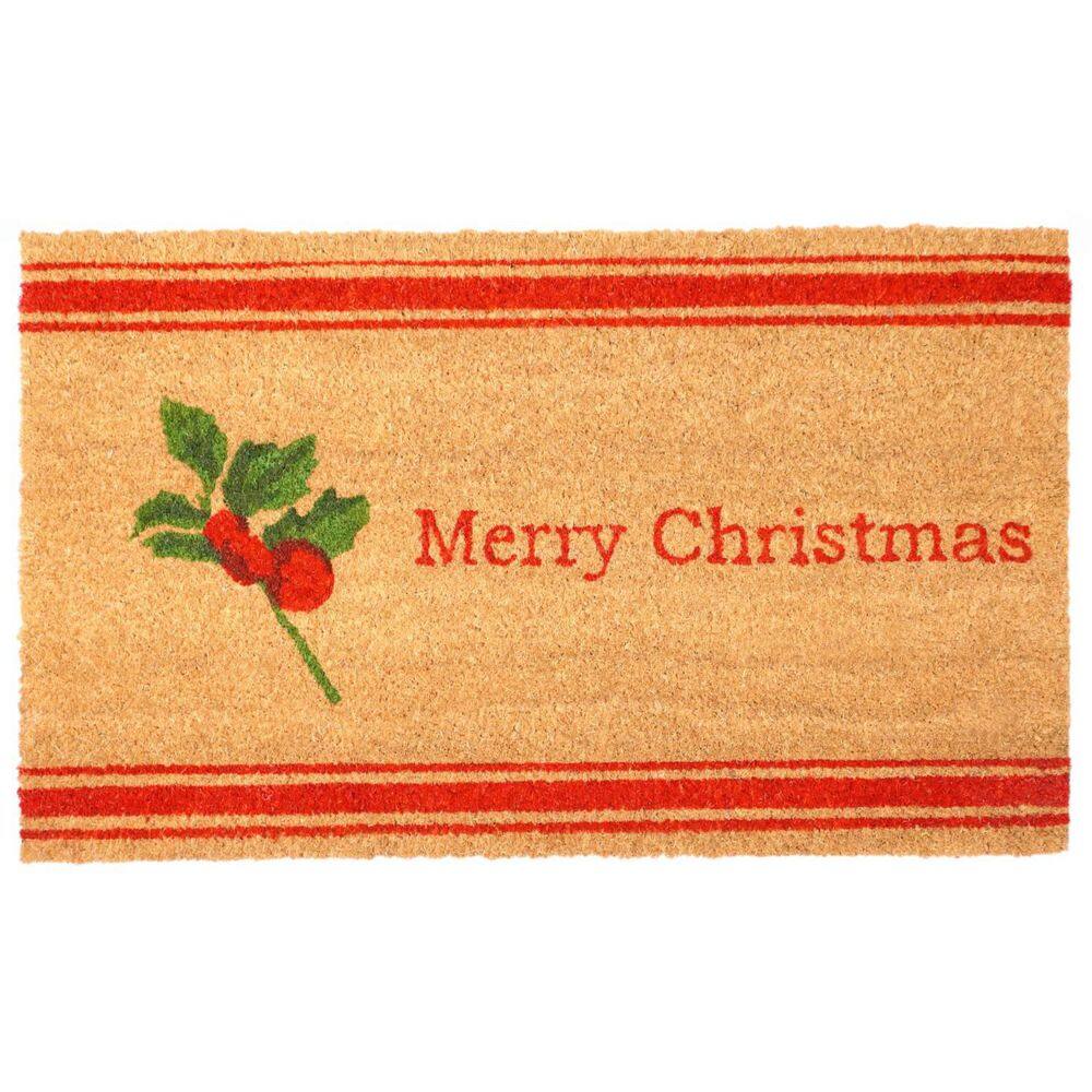 Multi-Colored 29 in. x 17 in. Coir Outdoor Door Mat price history on PriceWatchPro