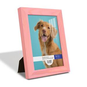 Woodgrain 5 in. x 7 in. Sunset Pink Picture Frame