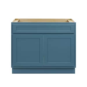 39 in. W x 21 in. D x 32.5 in. H 2-Doors Bath Vanity Cabinet Only in Sea Green