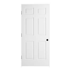 36 in. x 80 in. Colonist Primed Right-Hand Textured Solid Core Molded Composite MDF Single Prehung Interior Door