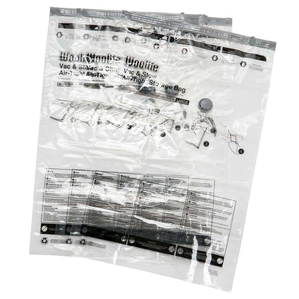 Clear Plastic Jumbo Vacuum Storage Bags for Bedding and Clothing