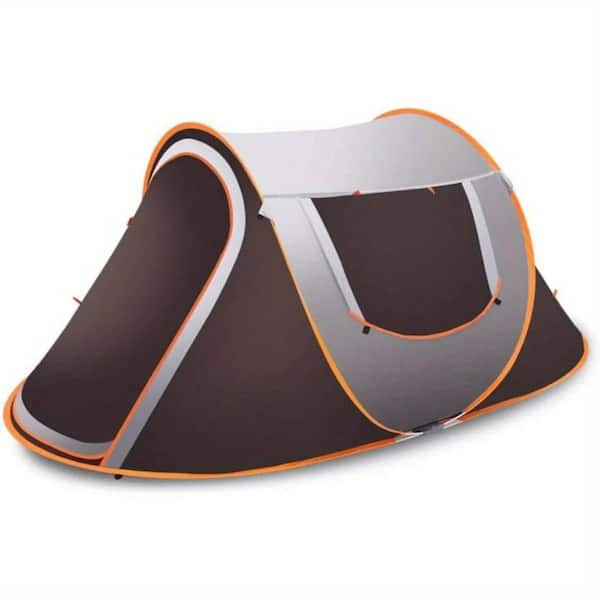 7.55 ft. x 4.79 ft., Family Camping Tent, can accommodate 3 to 4 People, Ventilation on All Sides,