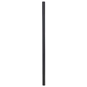 1" WROUGHT IRON RAILING NEWEL POST 1" SQUARE STEEL POST WITH ROUND WELDED CAP 