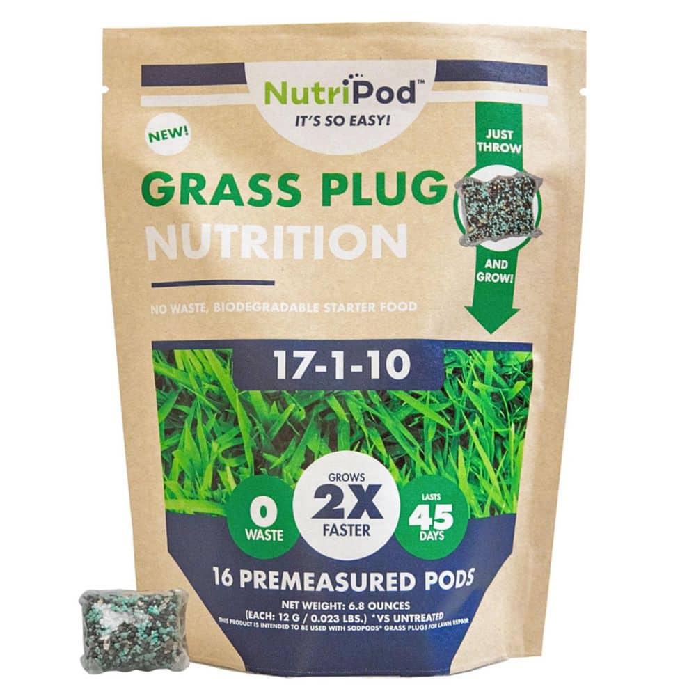 NutriPod for Grass Sod Plugs, Just Throw and Grow
