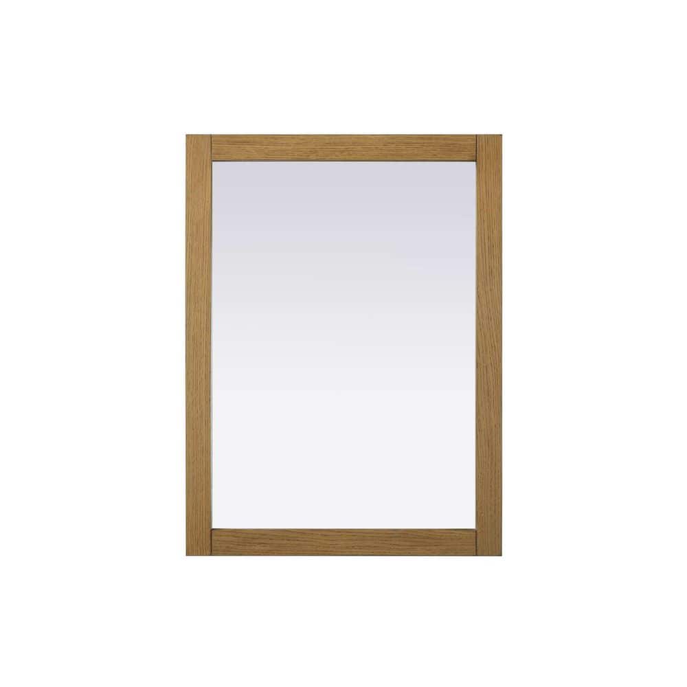 Honey Teak 27 in. W x 36 in. H Transitional Rectangle Mirror price history on PriceWatchPro