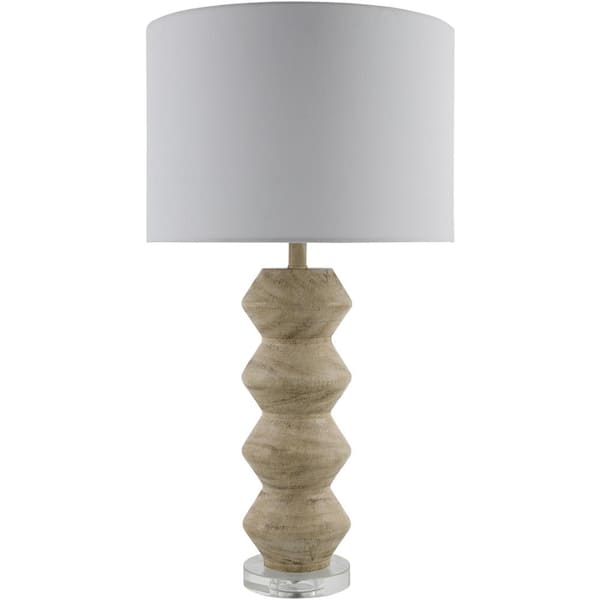 Livabliss Mungo MGO-003 30 in. H x 16 in. W x 16 in. D Accent Table Lamp, Clear