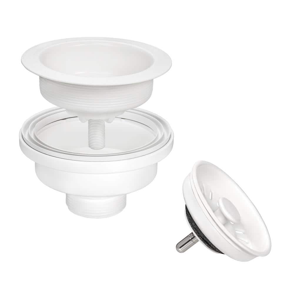 Arctic White Granite Composite Undermount Single Bowl Sink
