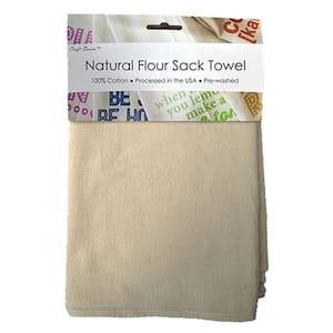 Natural 22 in. x 36 in. Unbleached Flour Sack Towel (10-Pack)