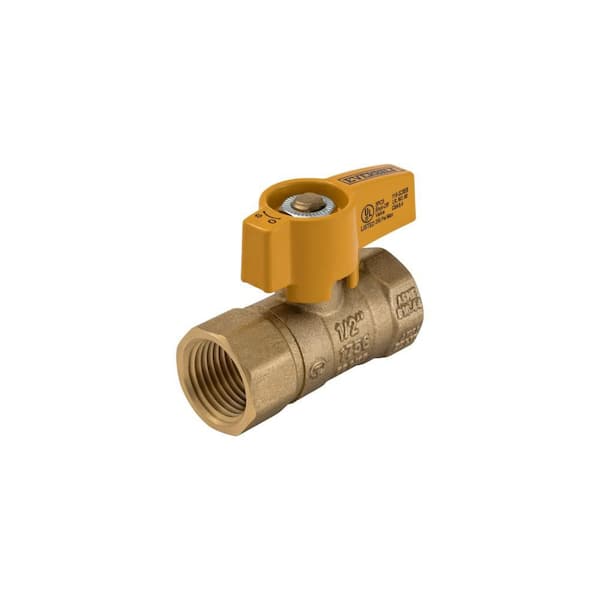 1/2 in. FNPT Brass Gas Ball Valve